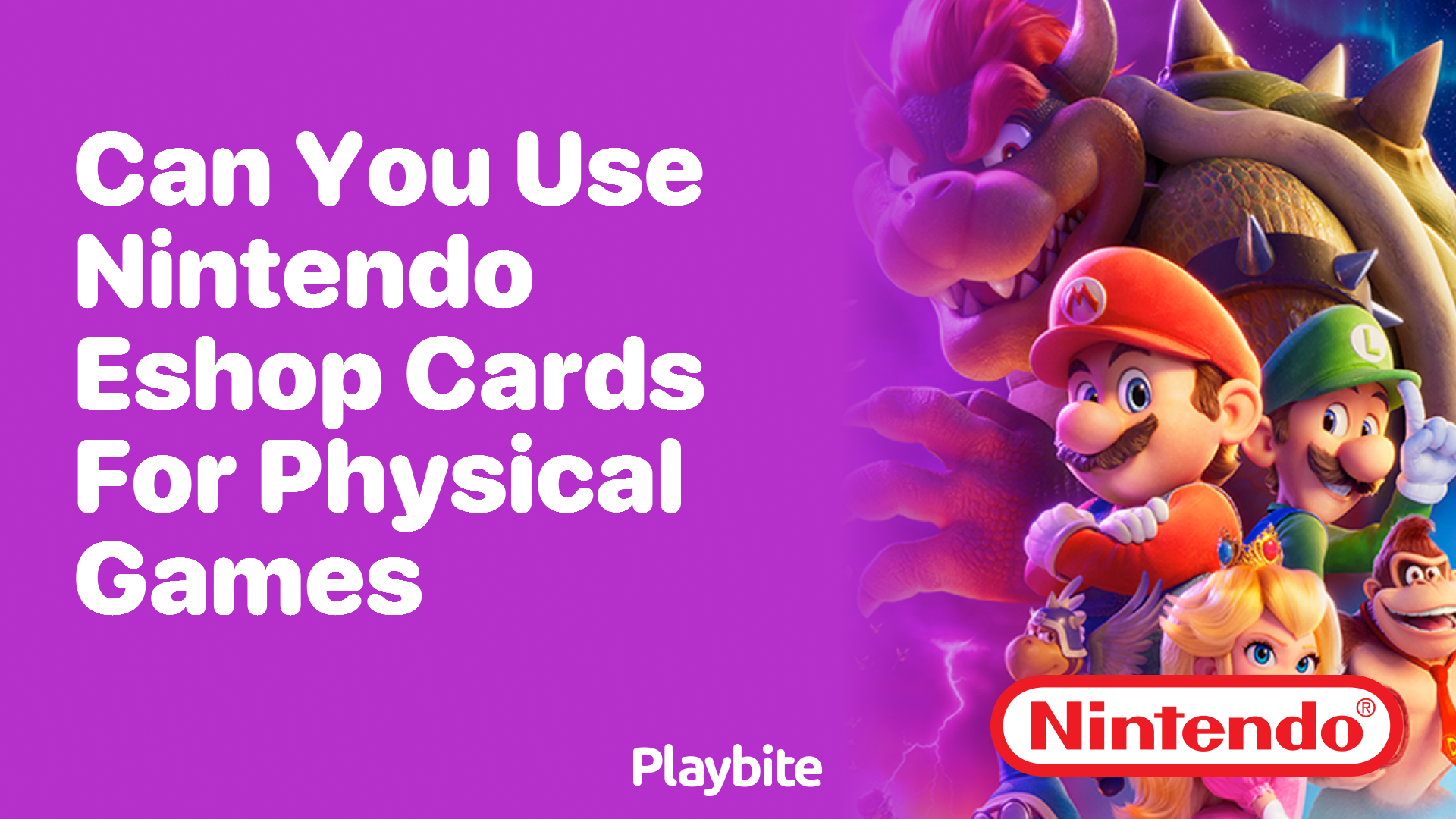 Can You Use Nintendo Gift Cards to Buy Physical Games