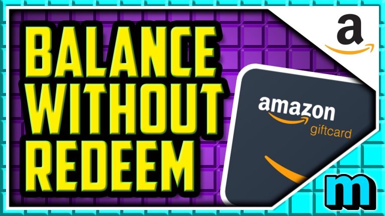 How Do I Check an Amazon Gift Card Balance Without Redeeming It