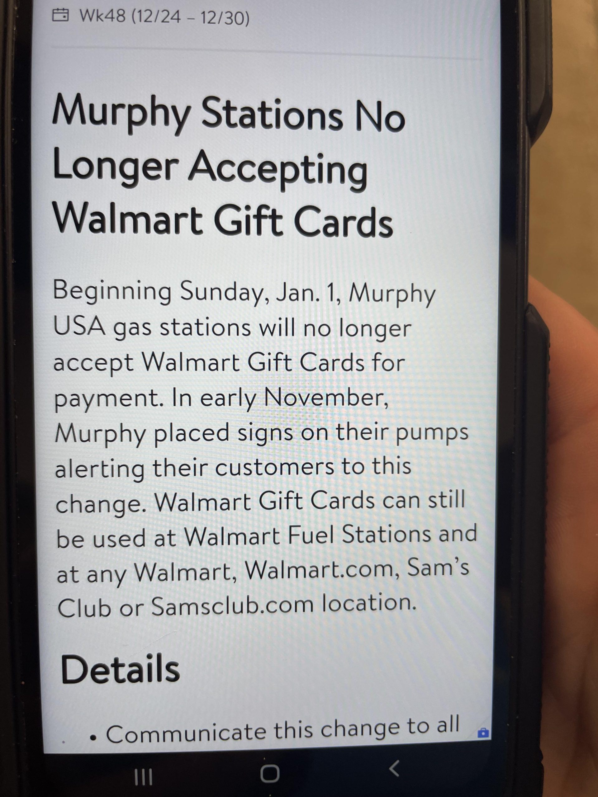 How to Use Walmart Gift Card at Murphy Gas Station