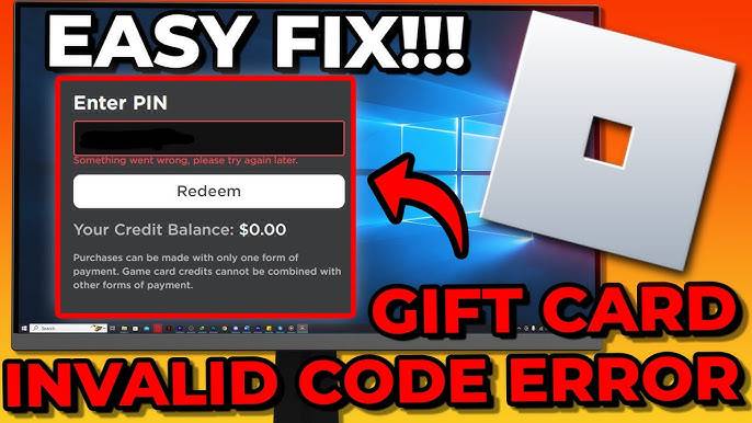 What to Do If Your Roblox Gift Card is Not Working