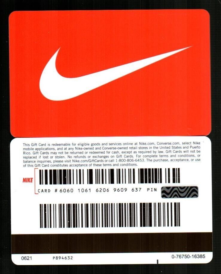 Nike Gift Cards Codes