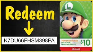 Nintendo Gift Card Code 2024